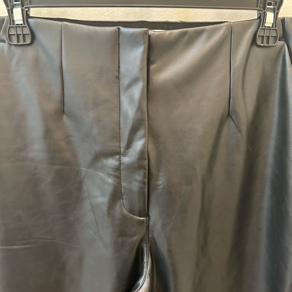 Abercrombie & Fitch Vegan Leather Flare Pants - Picture 2 of 10